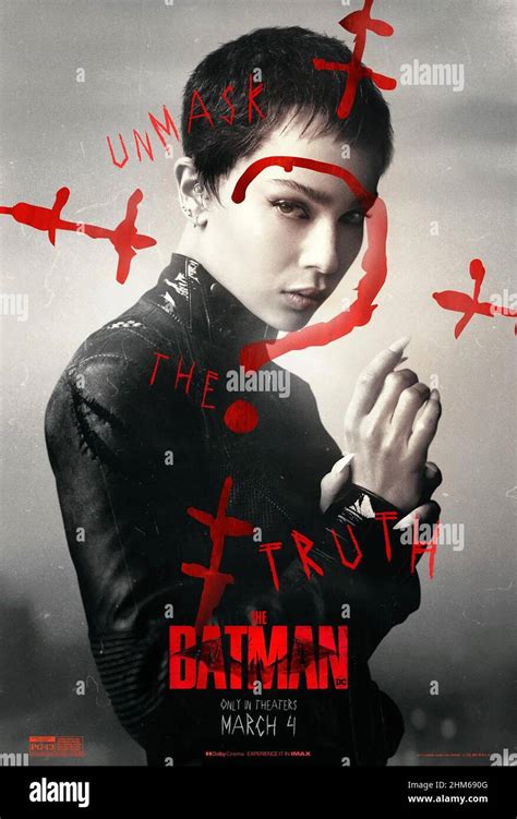 THE BATMAN, US character poster, Zoe Kravitz as Selina Kyle / Catwoman ...