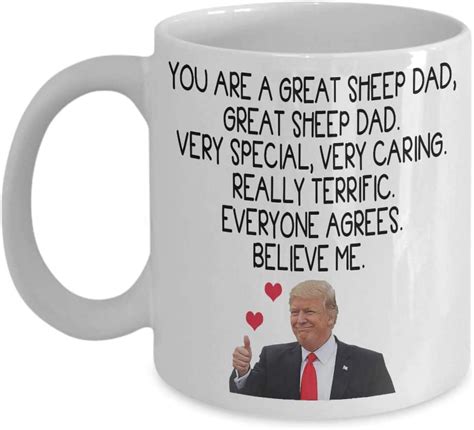 Trump Coffee Mug You Are A Great Sheep Dad Sheep Ts Idea For Men