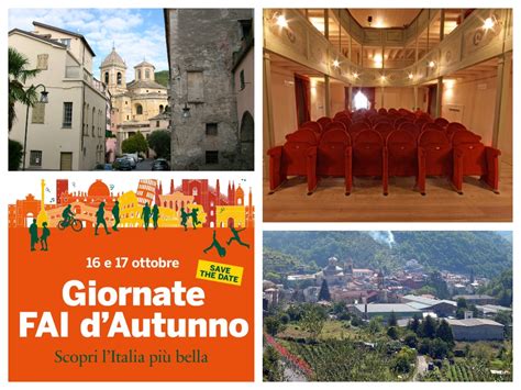 Giornata FAI Autunno Domenica 16 Ottobre Pieve Di Teco Apre Le Porte