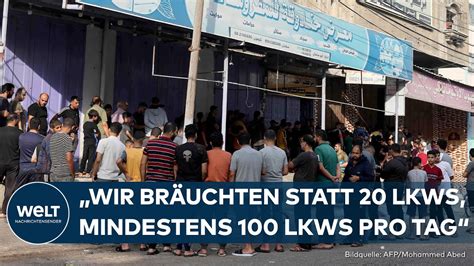 HILFSLIEFERUNGEN FÜR GAZA Krankenhäuser am Limit Humanitäre Situation