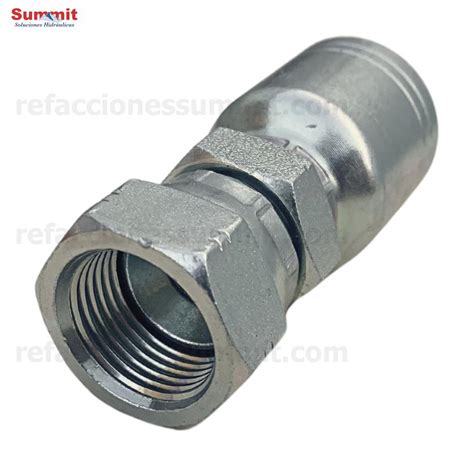 Conector Recto Rosca Jic Flare Hembra Manguera R Y R