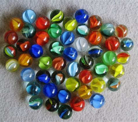 Vintage Lot Of 50 Catseye Cat Eyes Glass Marbles By Luvstephenking