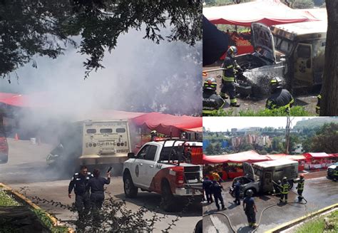 Se Incendia Camioneta De Valores En Lomas Verdes Infopolitano