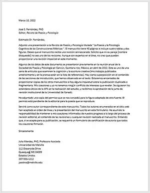 Investigación y publicación Cartas de Presentación Estilo APA 2025