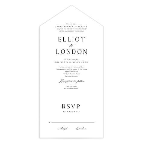 All-in-One Wedding Invitations | Seal and Send | The Knot