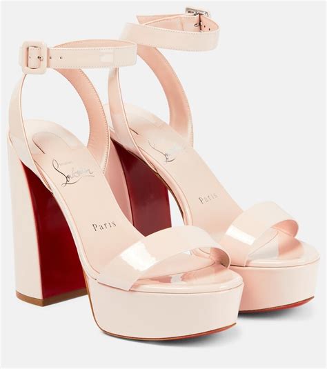 Christian Louboutin Movida Sabina Patent Leather Platform Sandals