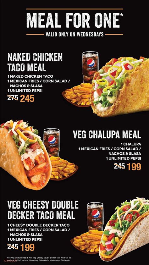 Menu Of Taco Bell Panjagutta Hyderabad Dineout