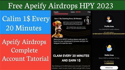 Apeify HPY Token Airdrops Apeify Airdrops New Update How To Make