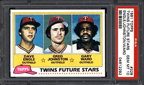 1981 Topps And Topps Traded Twins Future Stars Dave Englegreg Johnston