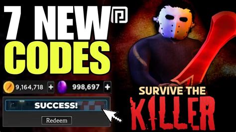 New Roblox Survive The Killer Codes 2024 Survive The Killer Codes