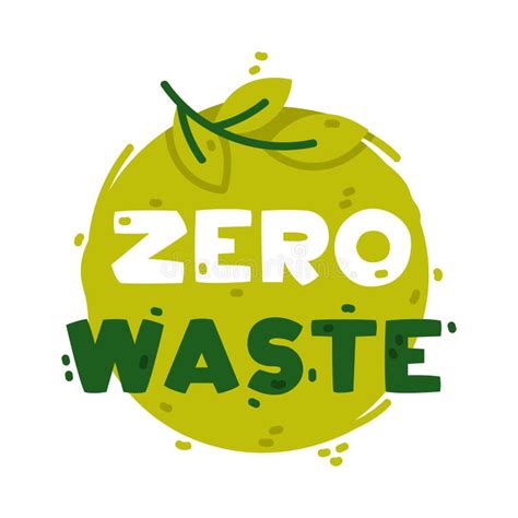 Zero Waste Logo Product Badge Stock Illustrations Zero Waste Logo