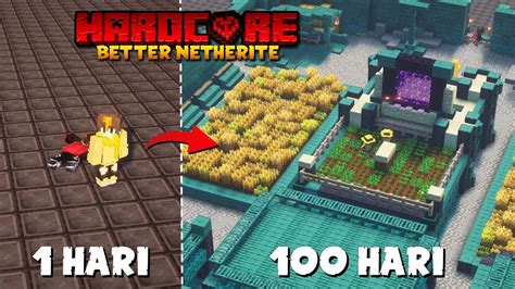 Hari Di Minecraft Hardcore Better Netherite Youtube