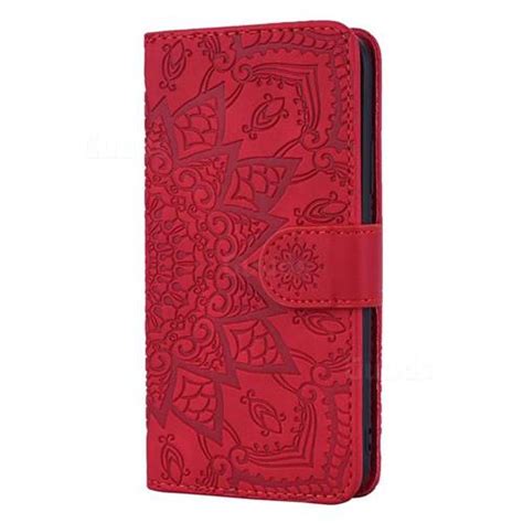 Retro Embossing Mandala Flower Leather Wallet Case For Huawei Honor 9