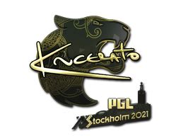 Sticker Kscerato Gold Stockholm