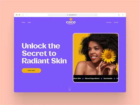 Cece Radiant Landing Page By John Chukwuka On Dribbble