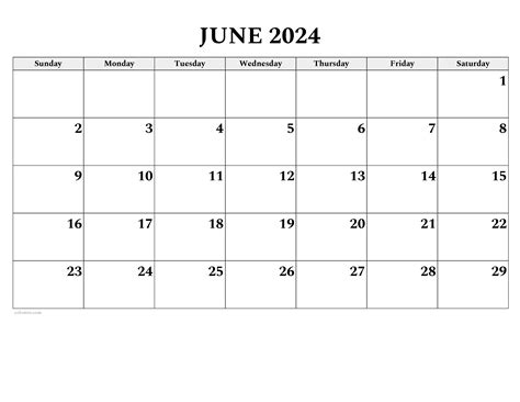 Calendar June Calendar