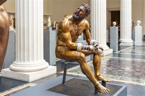 Famous Greek Bronze The Boxer At Rest Statue Replica For Sale Relong