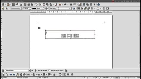 Creer Une Zone Te Texte Avec Libreoffice Writer Youtube