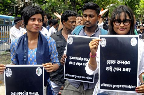 Tmc Activists Stage A Protest Rally