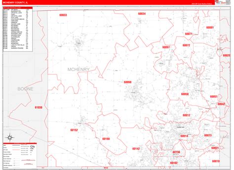 Wall Maps of McHenry County Illinois - marketmaps.com