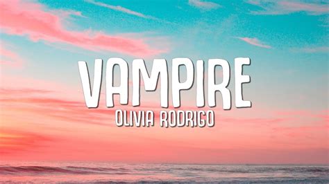 Olivia Rodrigo Vampire Lyrics Chords Chordify