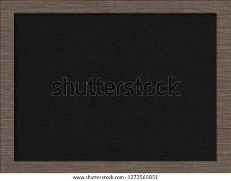 Modern Wooden Frame Blackboard Textured Backgroundtop Stock