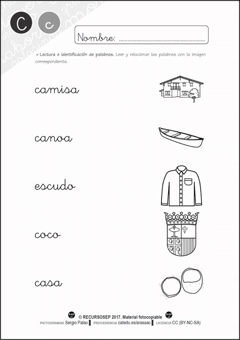 Cartilla Para Leer C Ca Co Cu Regole Ortografiche Ortografia