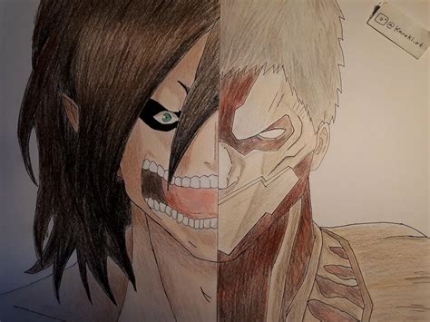 Armored Titan vs Eren by hseen159 on DeviantArt