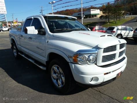 2004 Bright White Dodge Ram 1500 Laramie Quad Cab 4x4 56156434 Photo