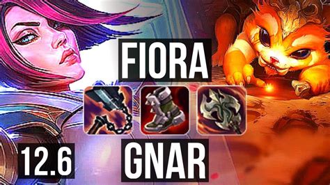 FIORA Vs GNAR TOP DEFEAT 3 2M Mastery 9 Solo Kills Legendary