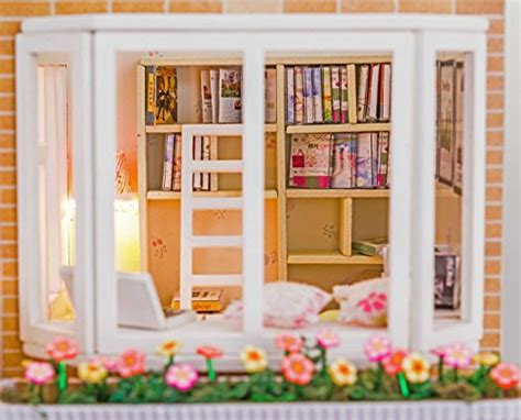 Rylai 3d Puzzles Wooden Handmade Dollhouse Miniature Diy Kit For Girls