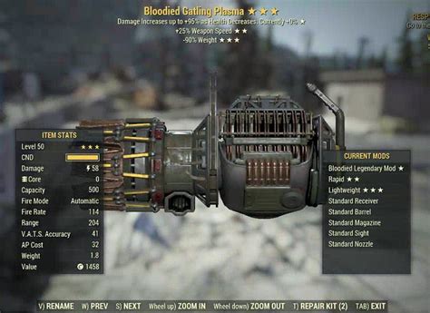 أخبار لـ Fallout 76: Fallout 76 Bloodied Gatling Plasma