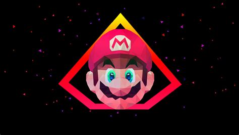 Mario Low Poly Art Wallpaperhd Games Wallpapers4k Wallpapersimages