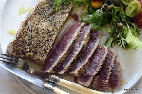 Pan Seared Tuna Steak Tuna Steak Recipes Ahi Tuna Recipe