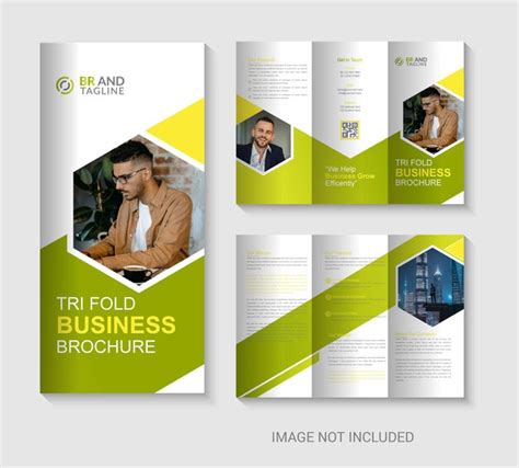 Premium Vector Trifold Brochure Template Design