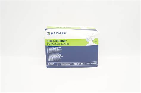 Halyard 48100 The Lite One Surgical Mask Blue Box Of 50