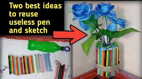 Two Best Ideas To Reuse Useless Pen And Sketch YouTube