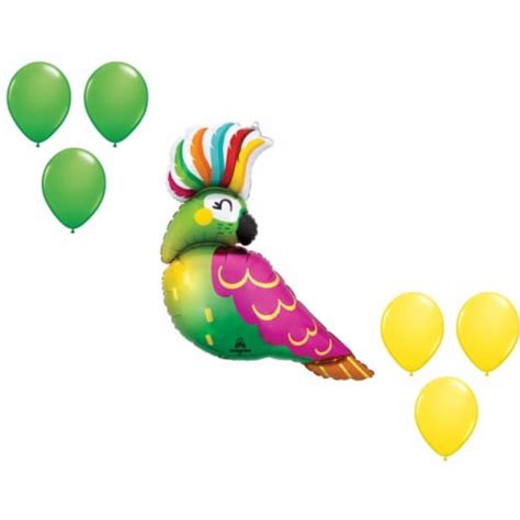 Loonballoon Inch Tropical Parrot Balloon Medium Shape Set X Latex