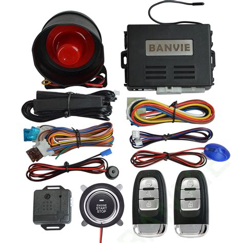 BANVIE Universal PKE Car Security Alarm System With Remote Engine