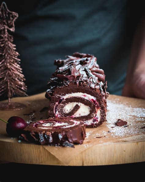 Black Forest Yule Log My Yummy Spatula