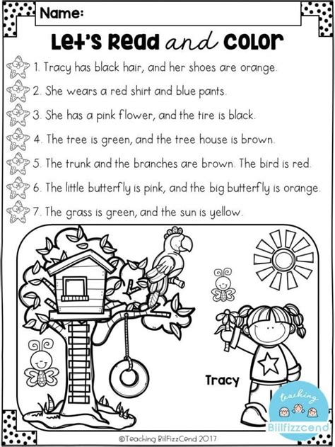 Following Directions Worksheet