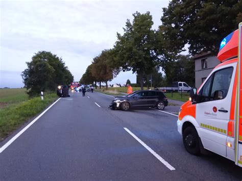 80 22 TH 1 Ölspur nach Verkehrsunfall Freiwillige Feuerwehr