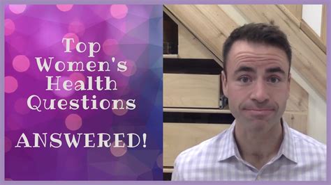 Drew Talks Top Women S Health Questions Answered Youtube