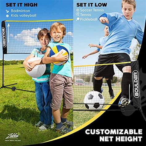 Boulder Badminton Pickleball Net Height Adjustable Portable Net For