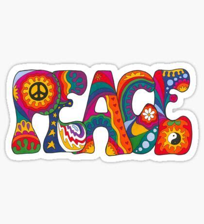 Stickers In 2020 Hippie Sticker Hippie Posters Peace Poster