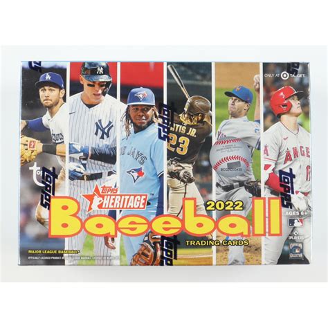 2022 Topps Heritage Baseball Mega Box Of 17 Packs Pristine Auction