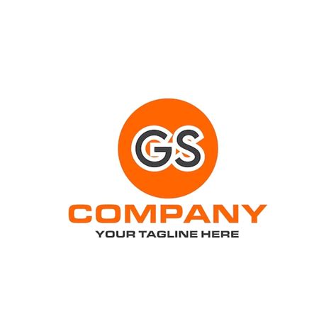 Premium Vector Gs Letter Rounded Shape Logo Design