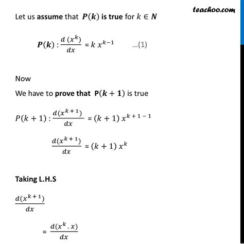 Question 1 Using Mathematical Induction Prove D Dx Xn Nxn 1