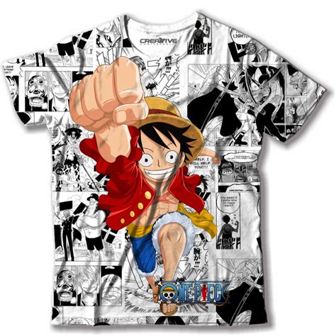 Camiseta Luffy One Piece Shopee Brasil