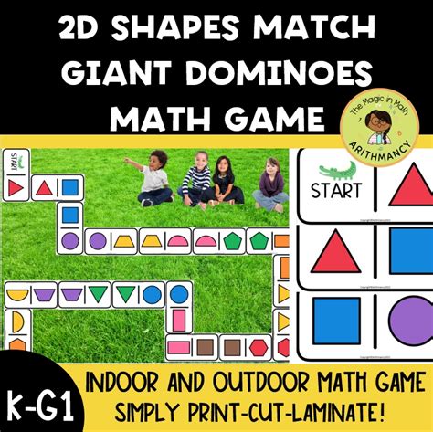 2D Shapes Dominoes Game Whole Class Activity Review Activity Made By